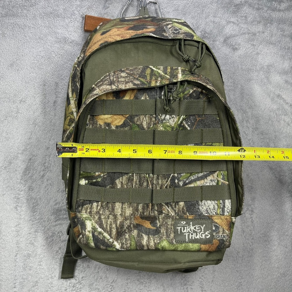Mossy Oak Turkey Thugs Backpack Mens Os Green Camo Tactical Molle School View 3
